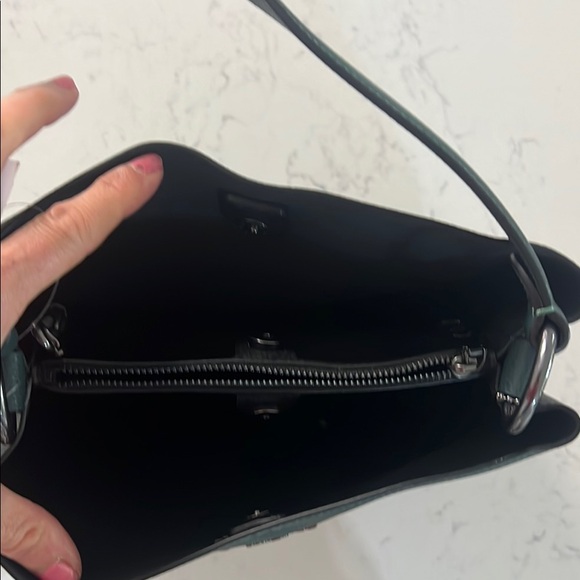 Coach Dark Green Leather Shoulder Bag - Picture 8 of 8